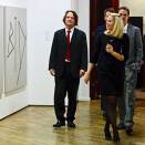 28 May: The Crown Princess attends the opening of "Shocked into Abstraction" - the art of Matias Faldbakken (Photo: C. Poppe, Scanpix)